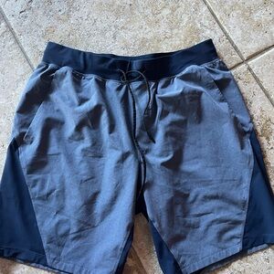 Lululemon Athletica Men's Blue and Gray Athletic Shorts